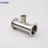 304 Reducing Tee Vacuum Fitting 2 KF Stainless Steel 304 Reducing Tee Vacuum Fitting