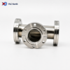 CF Vaccum Equal Flange 2 CF Vacuum Equal Tee SS304 DN16–DN200 Flange