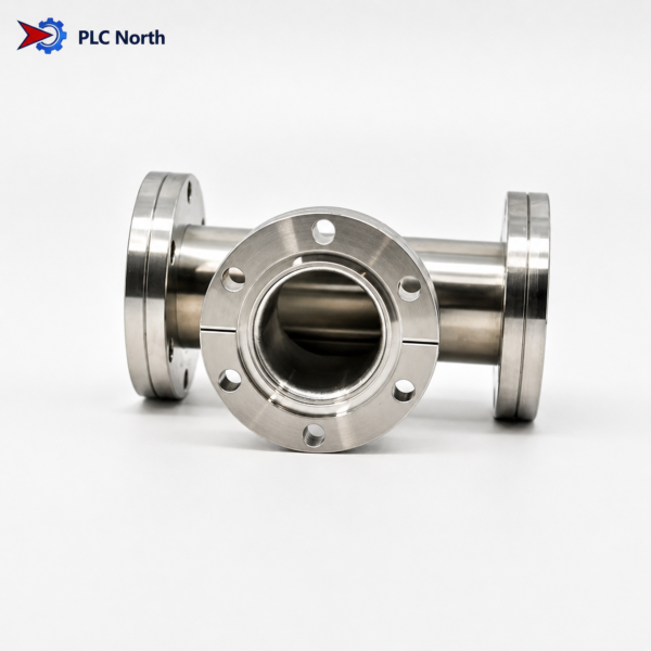 CF Vaccum Equal Flange 2 CF Vacuum Equal Tee SS304 DN16–DN200 Flange