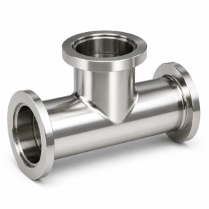 ISO-K Reducing Tee Vacuum Fitting SS304 DN100–DN160